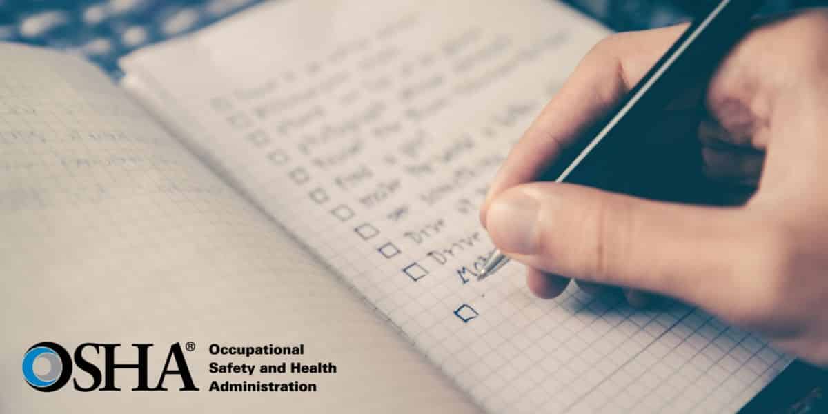 OSHA Hospital Safety Checklist For Healthcare Facilities