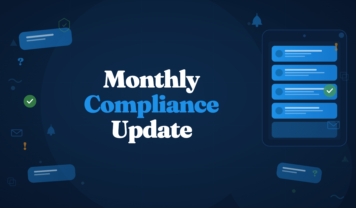 monthly compliance update banner