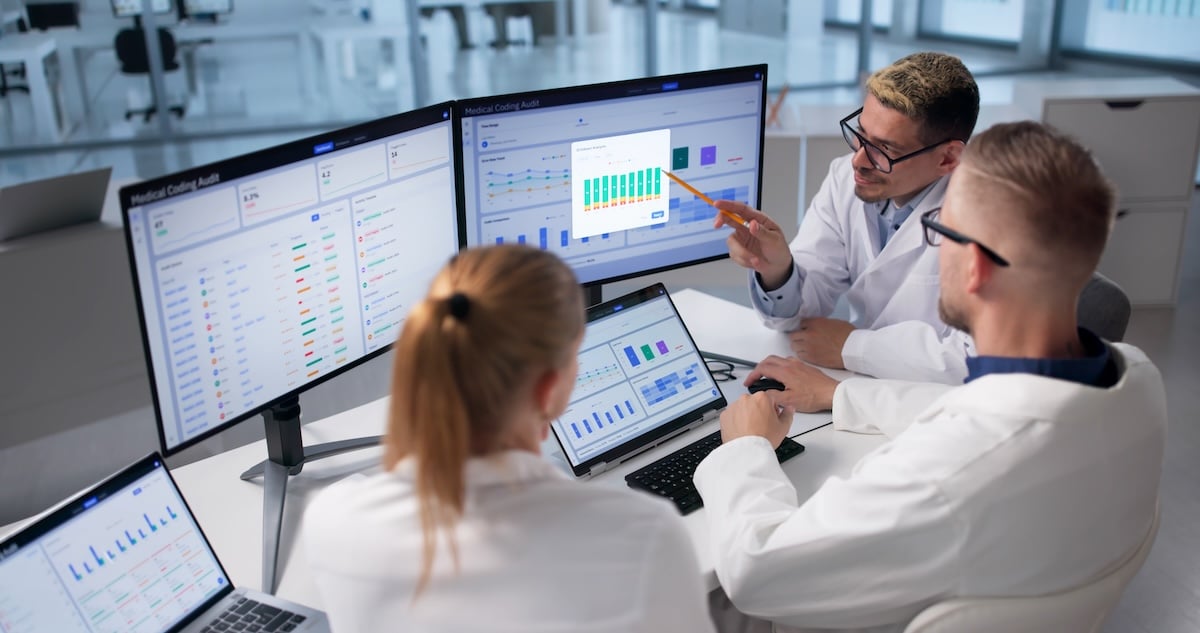 Medical auditors reviewing codes | The importance of compliance in healthcare