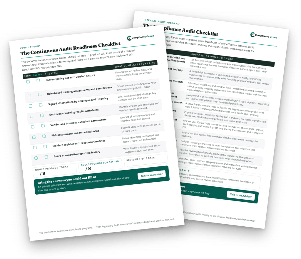 Continuous Audit Readiness Checklist
